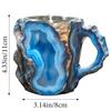 1/2PCS Crystal Mineral Coffee Mug Luxury Colored Crystal Semi-Transparent Coffee Cup for Home Office and Christmas Gift