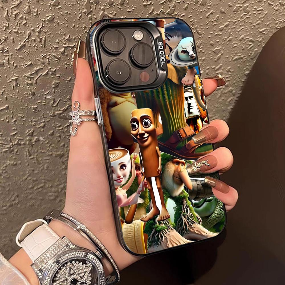 Italian Brainrot Mobile Phone Case for iPhone 16 15 14 13 12 11 X XR XS 8 7 Pro Max Plus Translucent Colour Printing Luxury