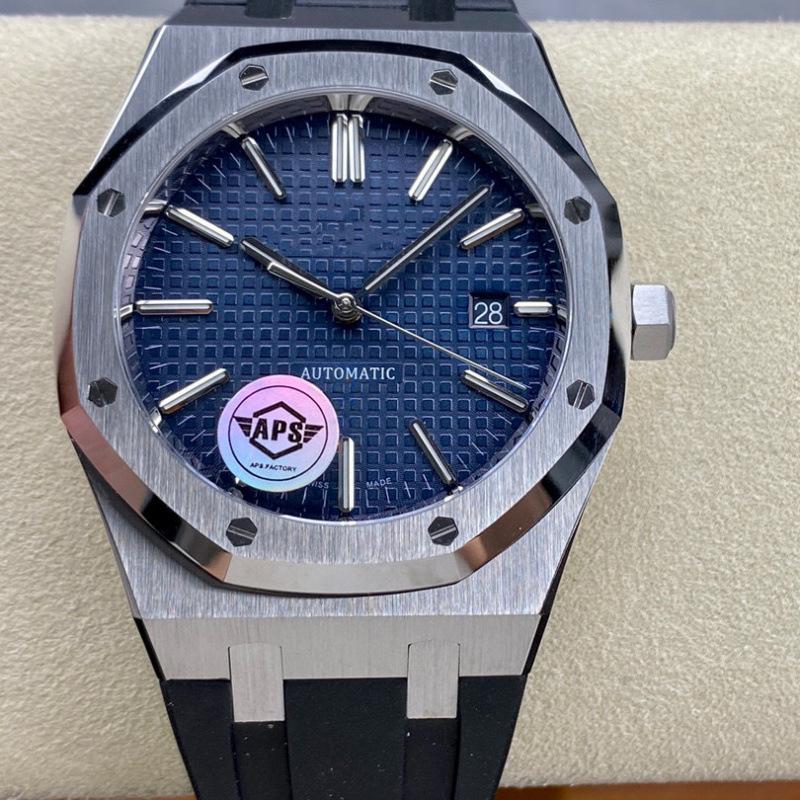 Мужские автоматические часы Royal Oak Offshore с керамическим безелем и каучуковым ремешком