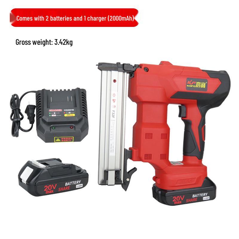 Gaobao F32F Rechargeable Brushless Electric Nail Gun for Woodworking and Furniture Decoration