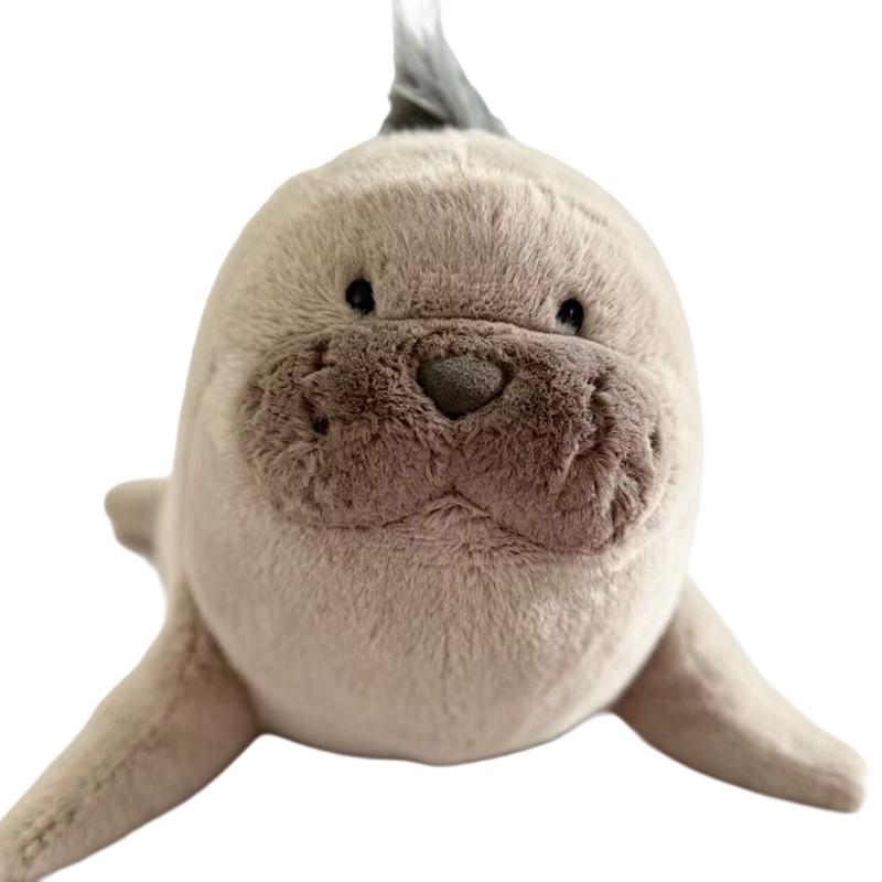 35cm Kawaii Brauner Seehund Plüschtier Stofftier Wasserlebewesen Cosplay Puppe Begleiter Mann Geschenk 35cm beige