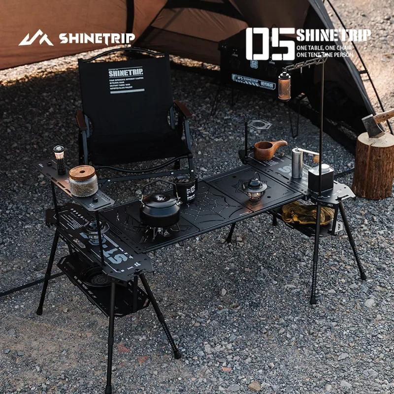 Shinetrip 05 Series Expandable Diversified Aluminium Skateboard Table Tactical System Camping Table Portable Folding Storage