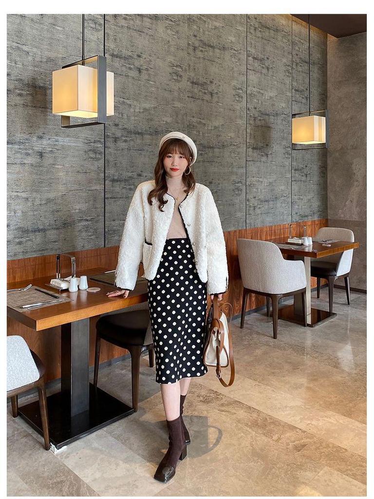 Klasický dámský pletený svetr s kulatým výstřihem - Podzimní/Zimní styl Ulzzang