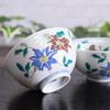 Waza No Kura Pair Rice Bowls - Stylish Japanese Tableware - Kutani Ware Couple's Rice Bowls - Clematis Design - High-Quality Ceramic Tableware - Made