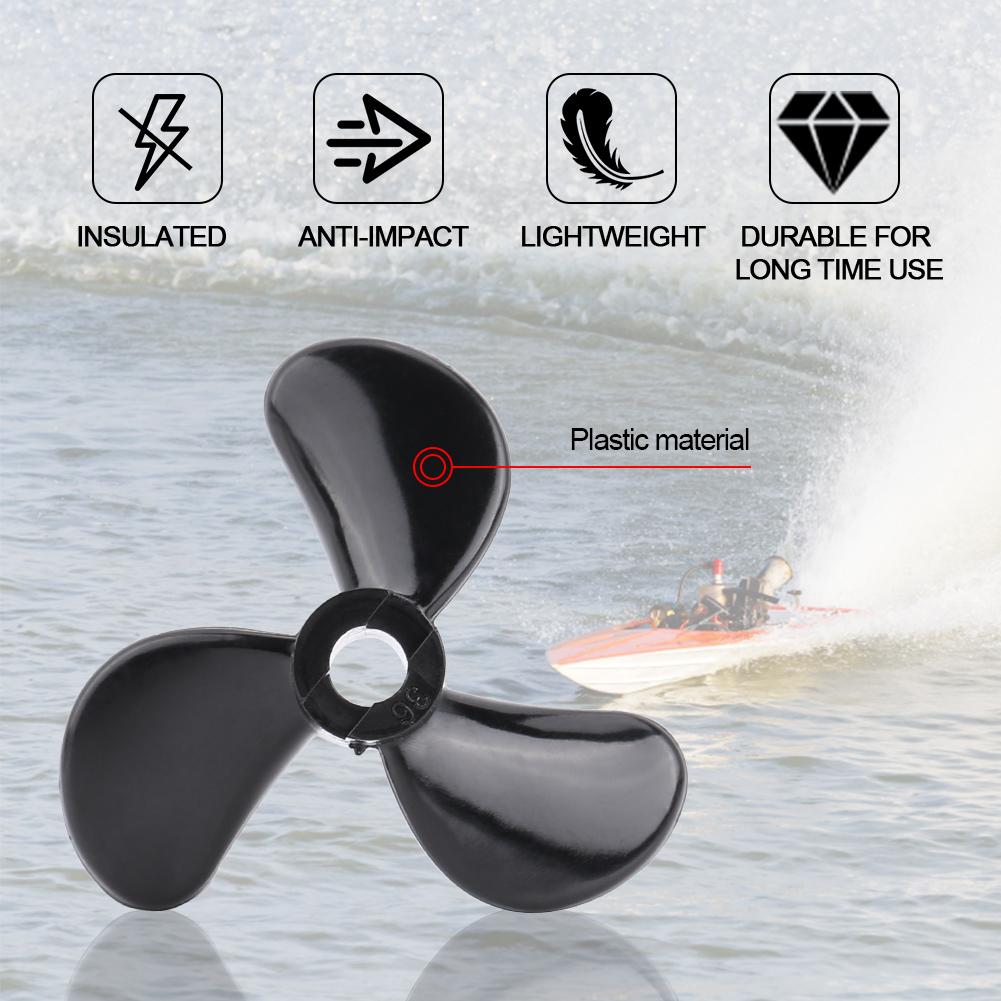 1pair Remote Control, 3 Blades Plastic RC Boat Outboard 1 propeller rc Ship Parts Propellers Set Accessory