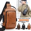 Anti-Theft Men's Crossbody Sling Bag Waterproof Single Shoulder Bag Men's Chest Bag  Business