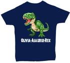 Personalised Name T-Rex Dinosaur Baby, Children s, Kids T-Shirt, Top Dinosaur 140