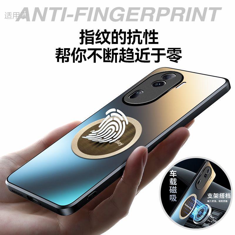 Applicable to OPPOReno11 mobile phone case, new Pro car magnetic suction matte soft edge all-inclusive anti-drop case, men