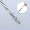 6/7 piece set of stainless steel earwax collector spiral turn ear pick ear pick to clean the ear portable ear cleaning tool
