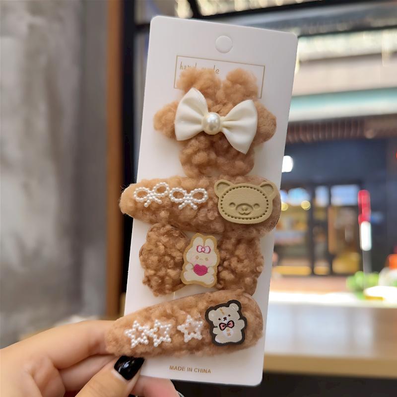 Children'S Hairpin Bag Cloth, Duck Bill Clip Cloth, Bow Root, Princess Hairpin, Cute Little Flower Girl Hair Accessories