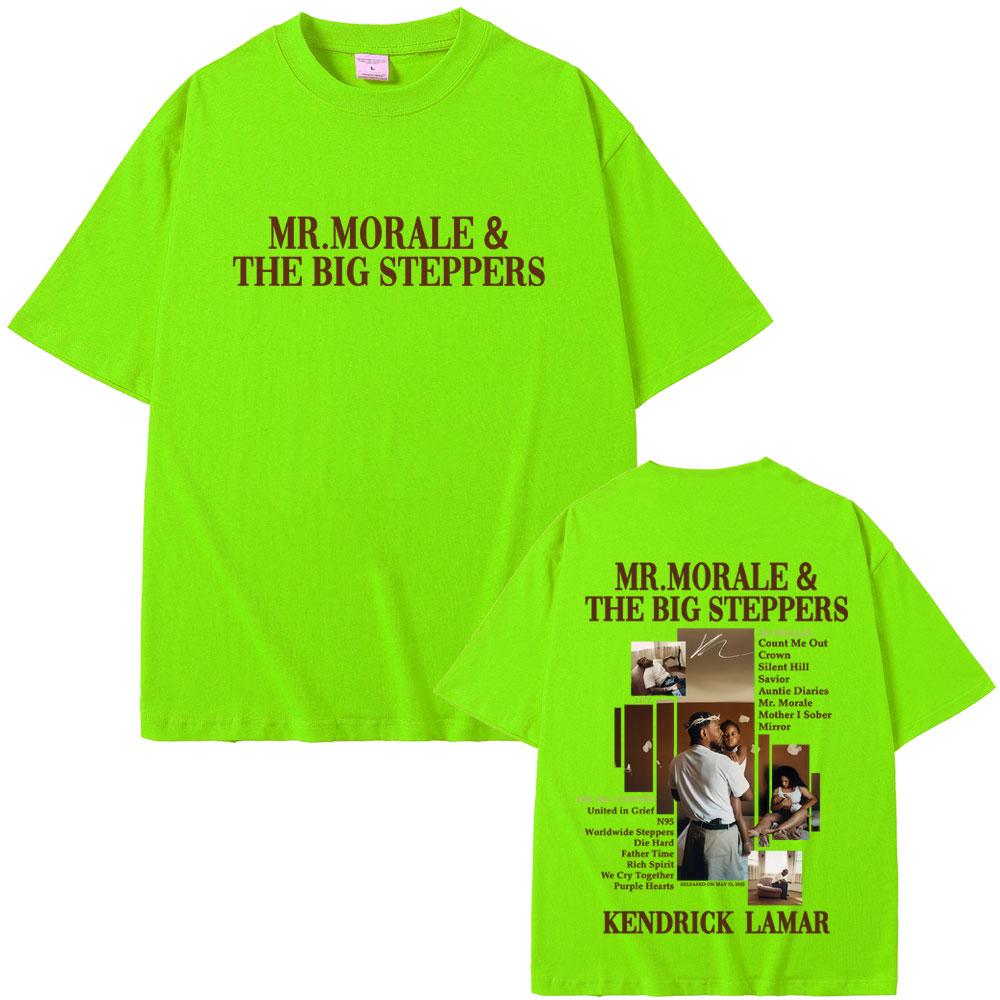 Kendrick Lamar Mr Morale & The Big Steppers T-shirt Men Hip Hop Fashion Pop Music T Shirts Men's Casual Cotton Vintage T-shirts