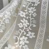 1Pc Short Curtains Window Wine Cabinet Door Polyester French Style Lace Kitchen Small Valance Jacquard Half Tulle Ruffle Curtain