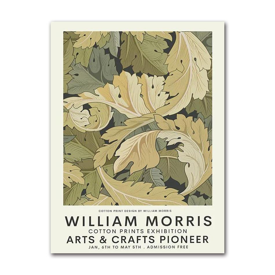 William Morris Museum Ausstellungsgalerie Wandkunst Leinwandbild Nordische Poster und Drucke Wandbilder für Wohnzimmerdekoration