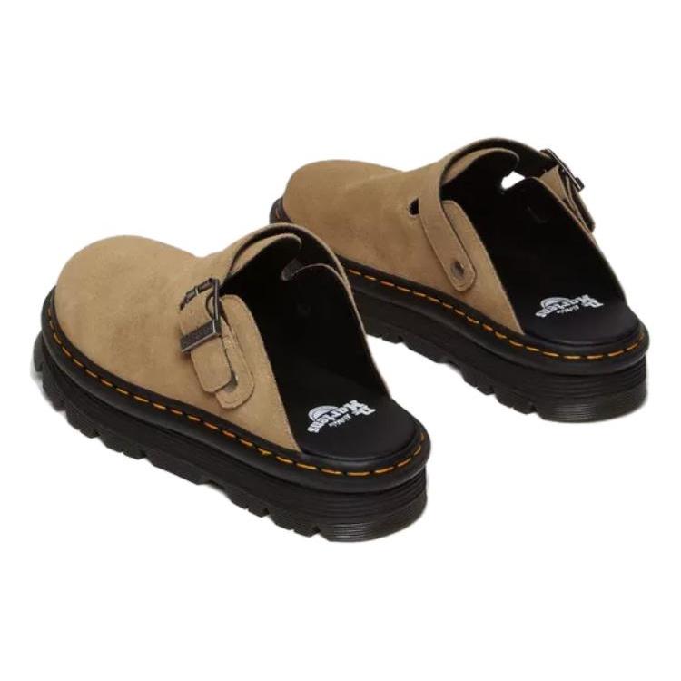 Dr. Martens Zebzag Suede Mules 'Savannah Tan' Men's 31737439