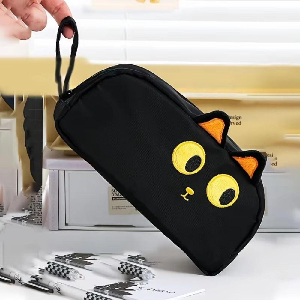 Animal Shaped Capybara Pen Case Large Capacity Cartoon Pencil Box Zipper Pencil Pouch  Girls Boys