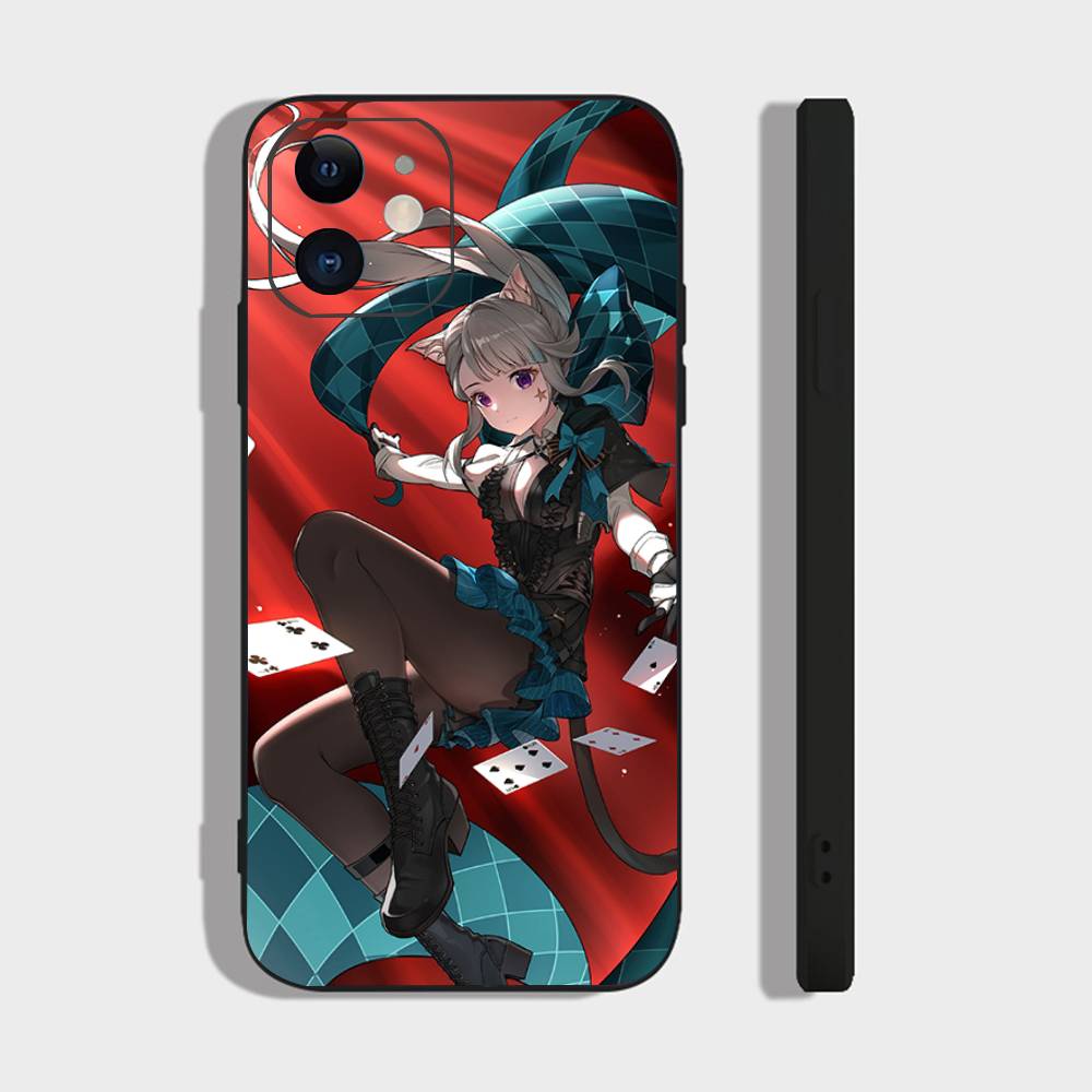 Lynette Anime Game Genshin Impact Phone Case For IPhone 17 Air 16 15 14 13 Pro Max 11 12 Black Silicone Cover