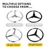 Benz A-CLASS A180 A200 A250 A45 AMG W176 A1768170016 ABS Tail Star Emblems Black Silver Rear Trunk Star Logo Stickers Badges