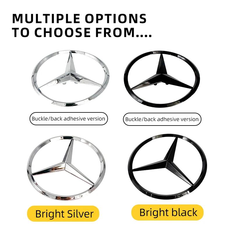 Benz A-CLASS A180 A200 A250 A45 AMG W176 A1768170016 ABS Tail Star Emblems Black Silver Rear Trunk Star Logo Stickers Badges
