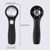 Magnifying Glass with Adjustable LED Lights,60X Glass Lens Handheld Illuminated Magnifier Reading Magnifying Glass