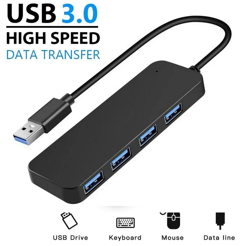 High Speed USB Hub 3.0 Type C Adapter 4 Ports Multi USB 2.0 Splitter Extension Cable For Mouse Keyboard PC Laptop Accessories