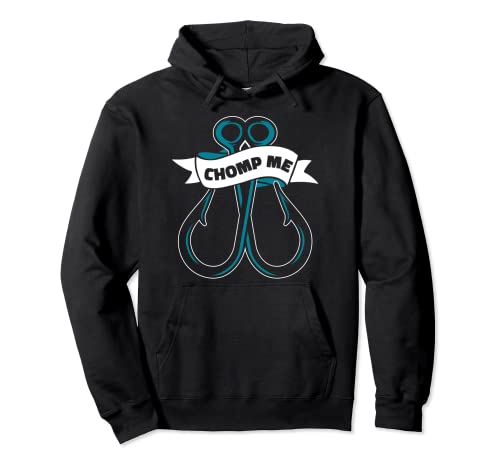 Chomp Me Fly Fishing Spinning Fishing Deep Sea Angler Hoodie