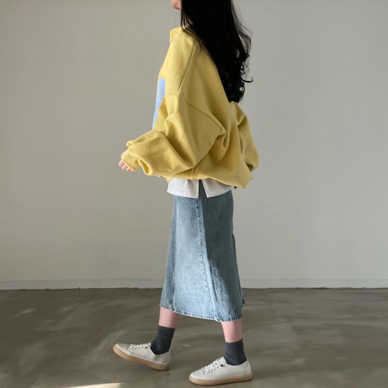 Koreanische Chic Y2k Lose Zip Up Pullover Frauen Herbst Dicken Stil Casual Brief Drucken Kleidung Neue Harajuku High Street Solide tops