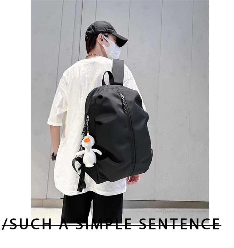 Unisex High-Capacity Solid Color Travel & School Backpack