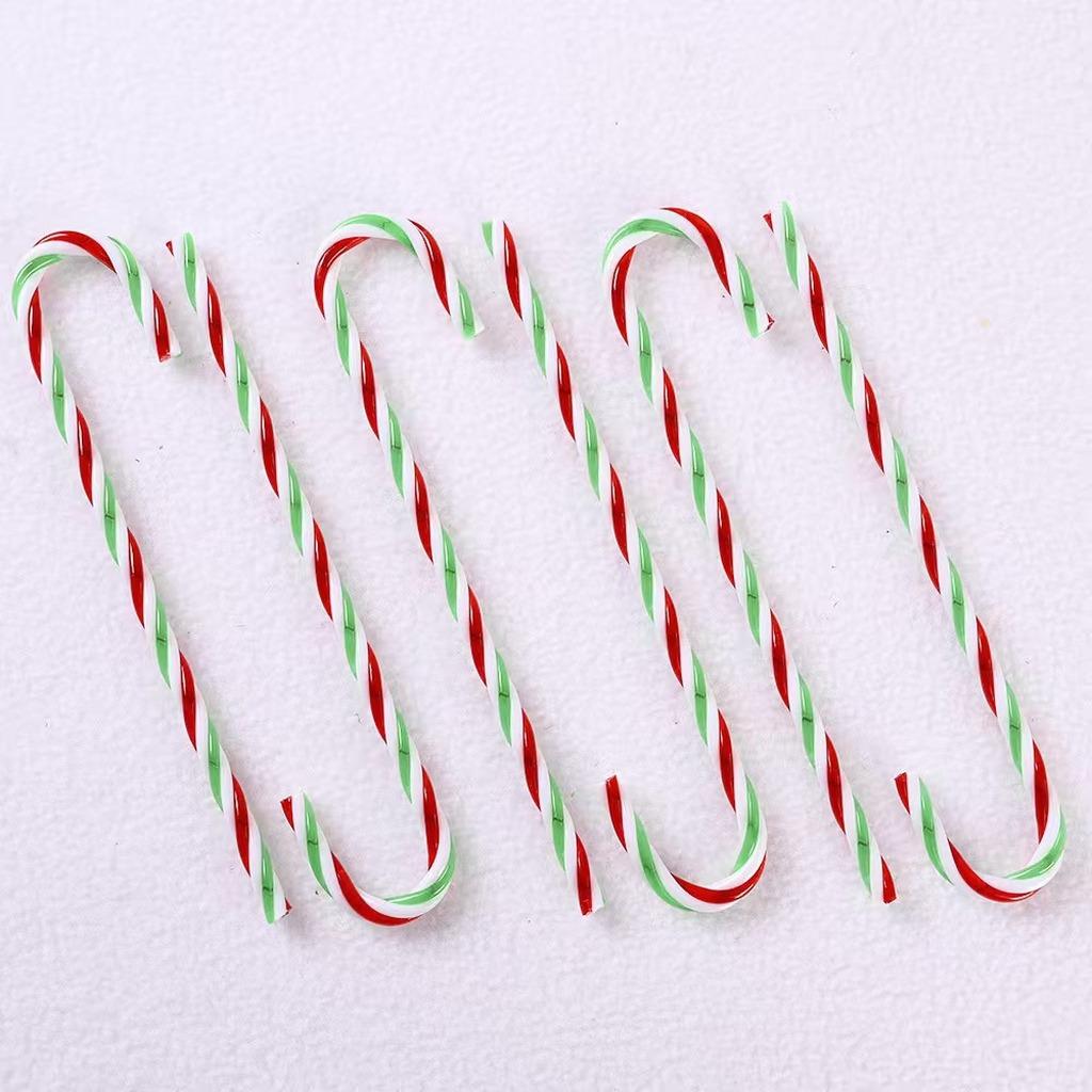 Christmas Hanging Ornament Glossy Xmas Tree Ornament Acrylic Candy Cane Ornament Lightweight Christmas Tree Hanging Decoration