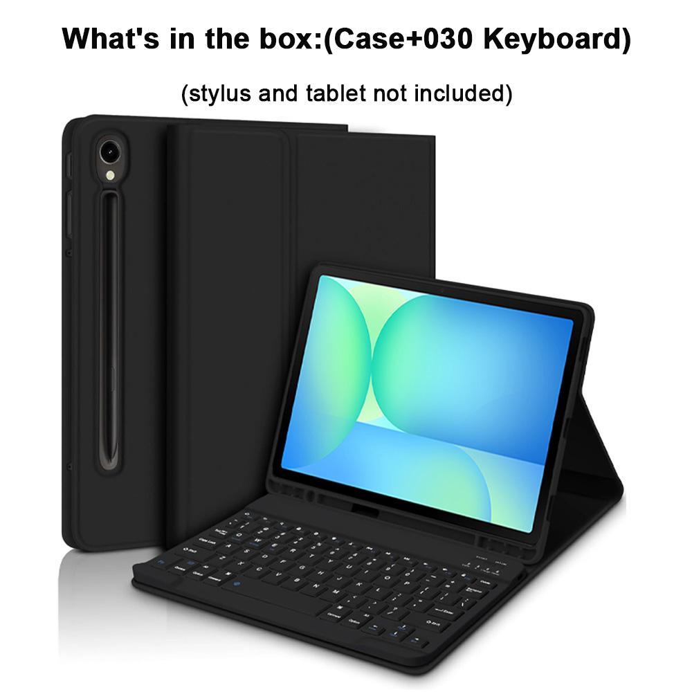 Keyboard Case for Samsung Galaxy Tab S10 Lite / S10 FE / S9 FE / S9 / S8 / S7 10.9-inch/11-inch Tablet Case with Pencil Holder