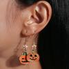 Ghost Pumpkin Ear Studs Zinc Zinc Alloy Ghost Dangle Earrings Exquisite Halloween Earrings  Party