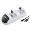 2-in-1 Game Controller Dual Charger Plastic Charging Station LED Charging Dock Replacement for Plastic Controller Charger