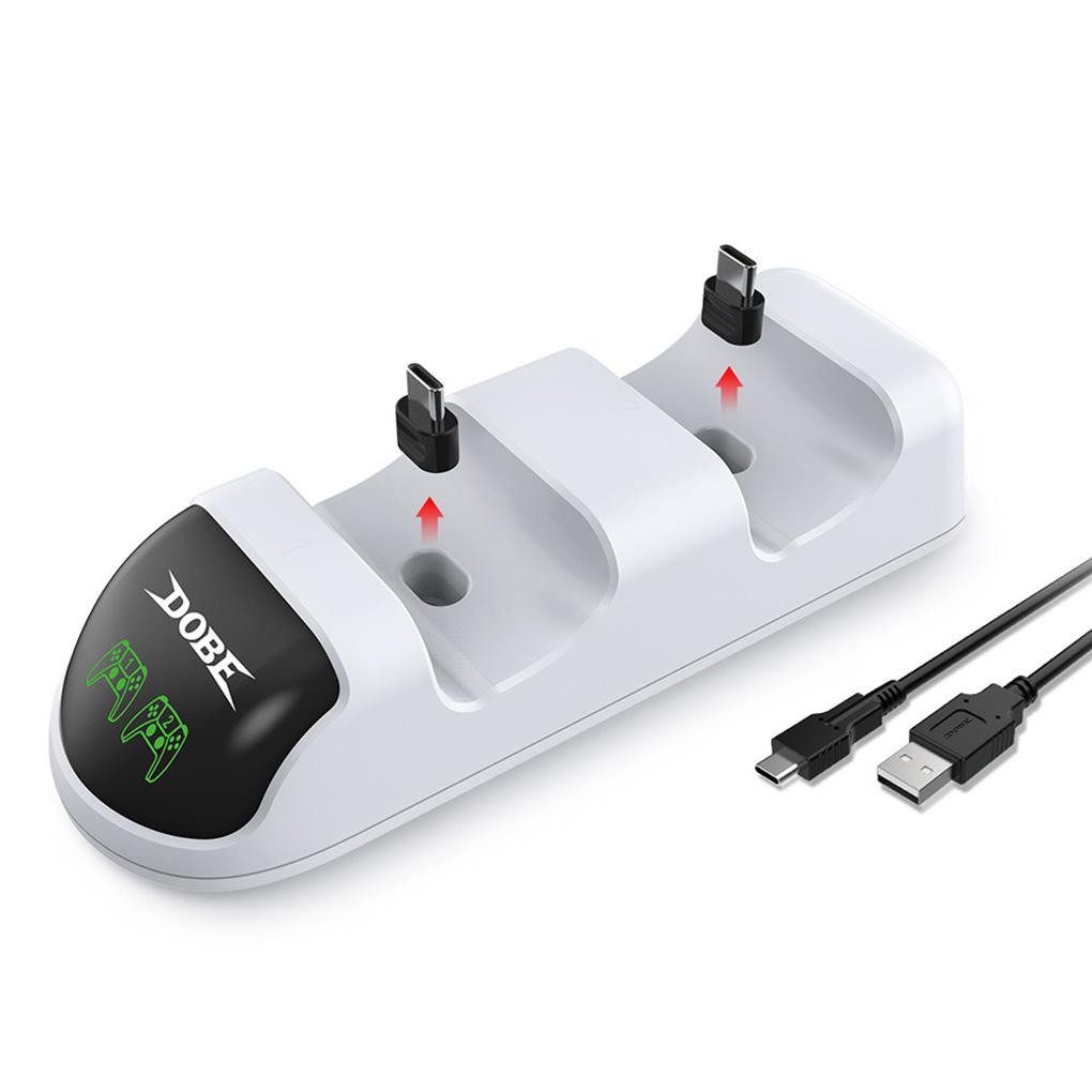 2-in-1 Game Controller Dual Charger Plastic Charging Station LED Charging Dock Replacement for Plastic Controller Charger