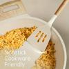 10 Pcs Silicone Cooking Utensil Set with Wooden Handles, Heat Resistant Non-Stick Kitchen Spatula Turner Spoon Tongs Whisk