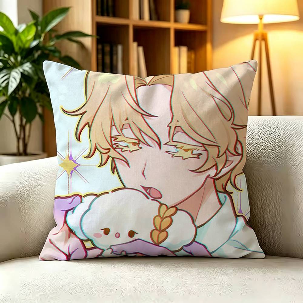 L-Luka Alien Stage Pillow Cover Sofa Cushion Cover Home Room Decoration Children Gift