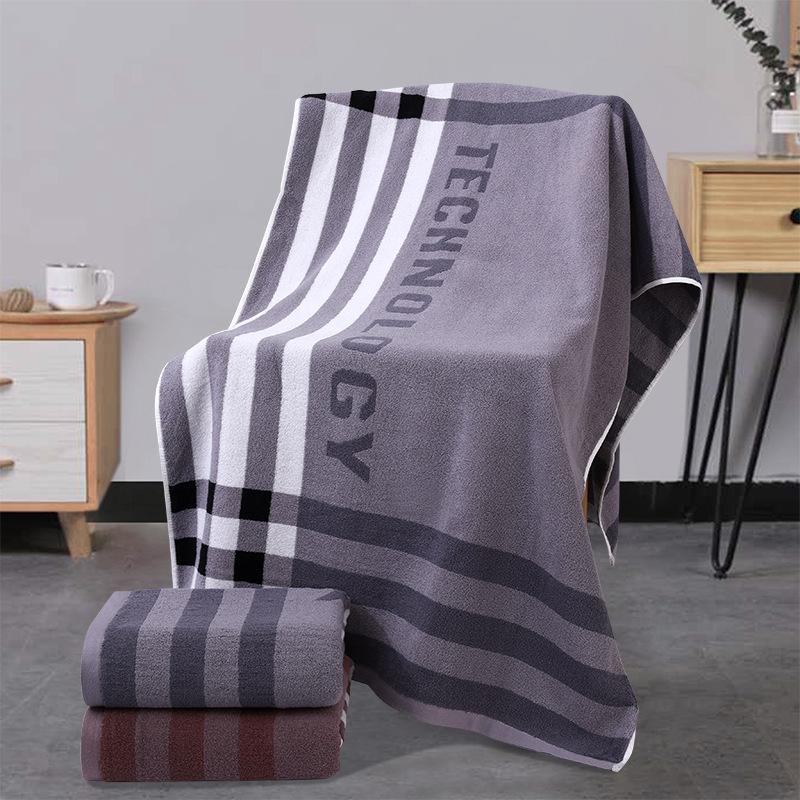 

Банное полотенце из хлопка класса А с рисунком жаккарда увеличенное для взрослых впитывающее детское утолщенное быстросохнущее банное полотенце из хлопка класса А большое банное полотенце 70*140cm