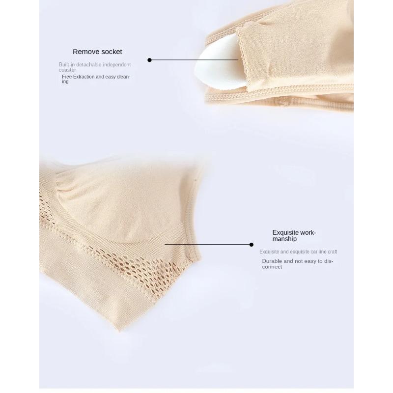 Sutiene sport pentru femei Sutien cu ochiuri de plasă, respirabil, pentru femei, dimensiuni mari, pentru alergare, fitness, top, lenjerie de corp, lenjerie sexy