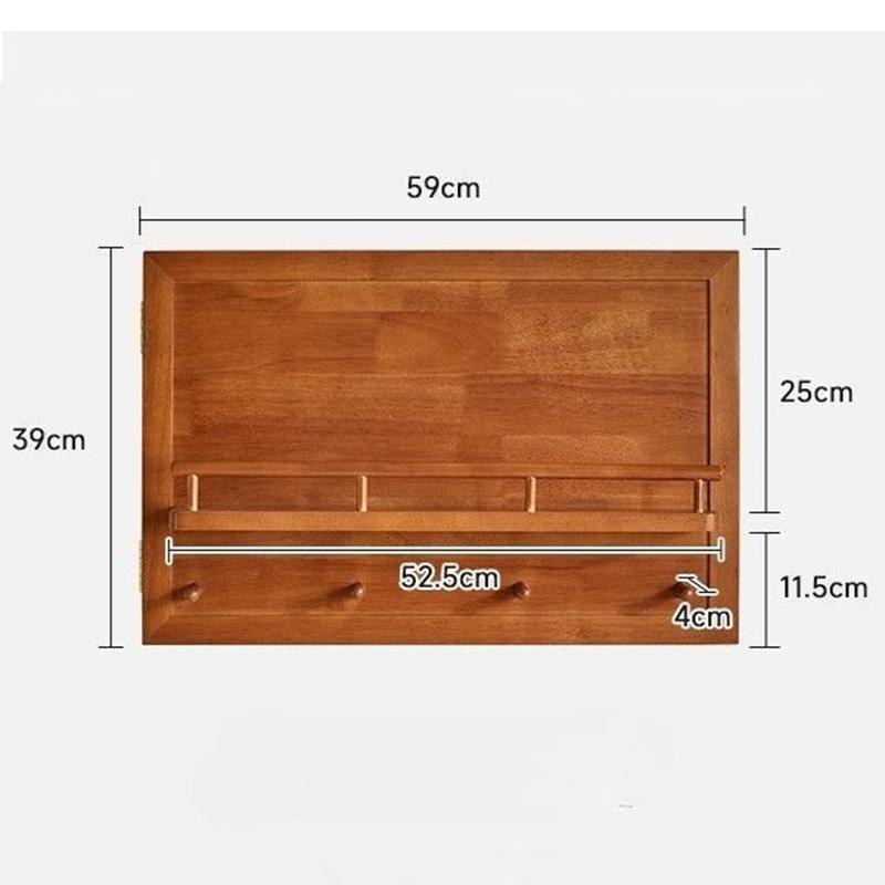 

Wall Mounted Coat Rack Wooden Meter Box Racks Aesthetic Luxury Storage Hanger Modern Multifunctional Hook Interior Furniture