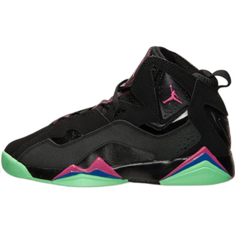 

Jordan Air 7 True Flight Модные Универсальные Прочные Высокие Детские Баскетбольные Кроссовки Детские кроссовки Черные 342774-039 38