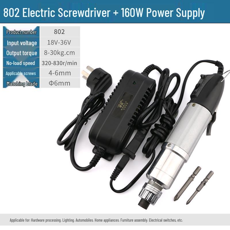 Electric Screwdriver Set 220V: Models 800, 801, 802 with Adjustable Speed and Torque