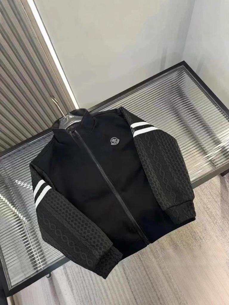 Sweat à capuche cardigan tendance brodé unisexe - Veste légère de luxe à col montant zippée
