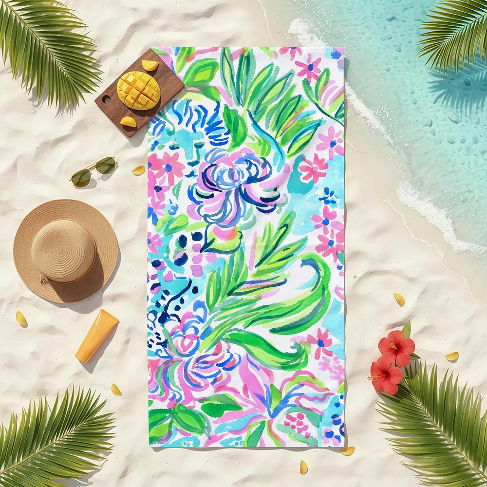 Fashion L-Lilly P-Pulitzer Towel Soft Pool Gift For Travel Gym Shower Camping Quick Dry Sports Beach Towels