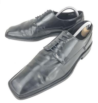 Made In Germany Lloyd Heavyweight Leather Plain Toe Dress Business Shoes Size 27.0cm Black(USED)