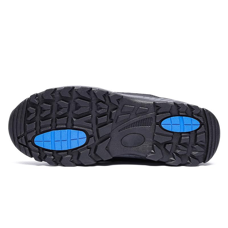 Autumn and winter new large size outdoor hiking shoes men's high-top warm casual work hiking shoes spot