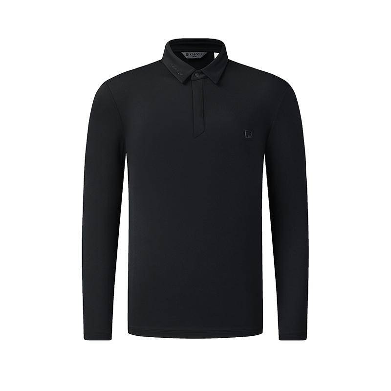 Fila Golf Series Simple Fashion Trendy Casual Sports Polo Shirt Men Tops Deep-Black A11M545213FBK
