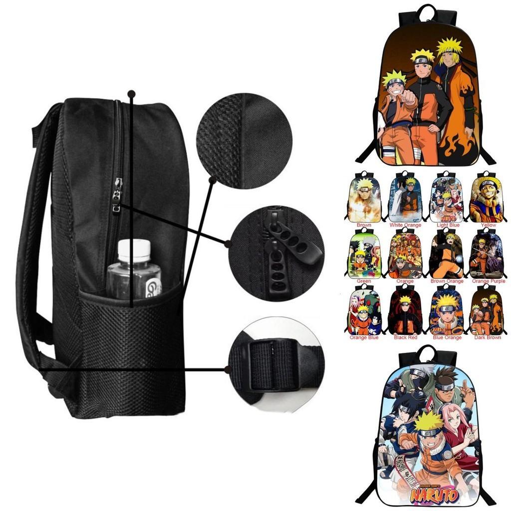 Stylish Anime Naruto Book Bag With Durable Design And Adjustable Shoulder Straps