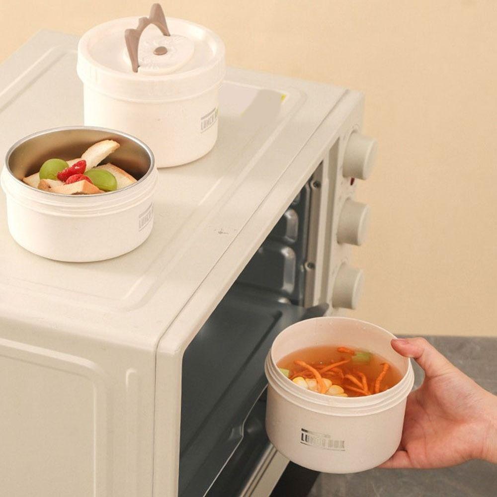 Round Heat Preservation Lunch Box Large Capacity Fresh-keeping Box Practical Food Container  Office