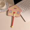 Cute Hand-Woven Fan House Design Decorative Handheld Fans Compact Cattail Fan  Home Decor