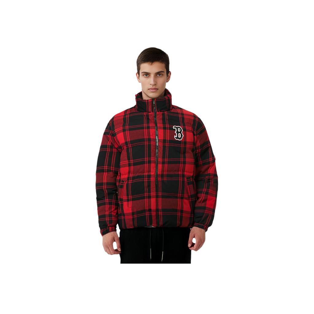 New MLB Mlb Base Logo Puffer Jacket Unisex Red 3ADJP0216-43RDD