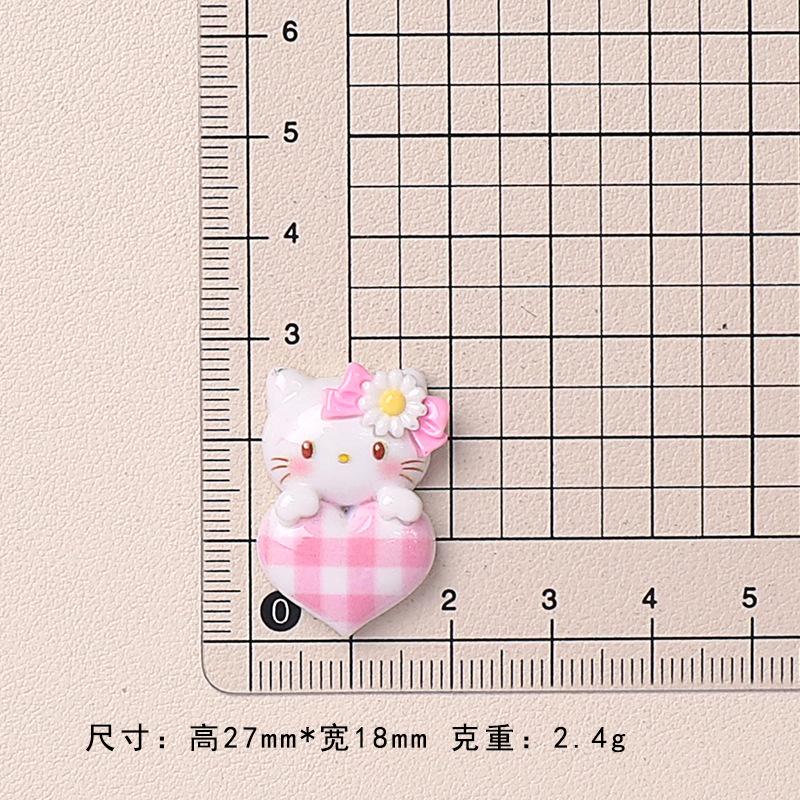 20/100PCS Cartoon Bright Face Dress Up Kitten DIY Resin Accessories Handmade Hair Clip Phone Case Water Cup Headwear Accessories