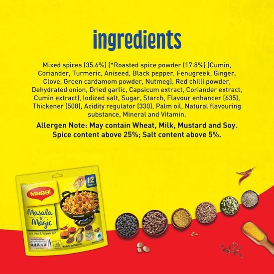Maggi Masala Ae Magic 6 G Sachets(Pack of 12)